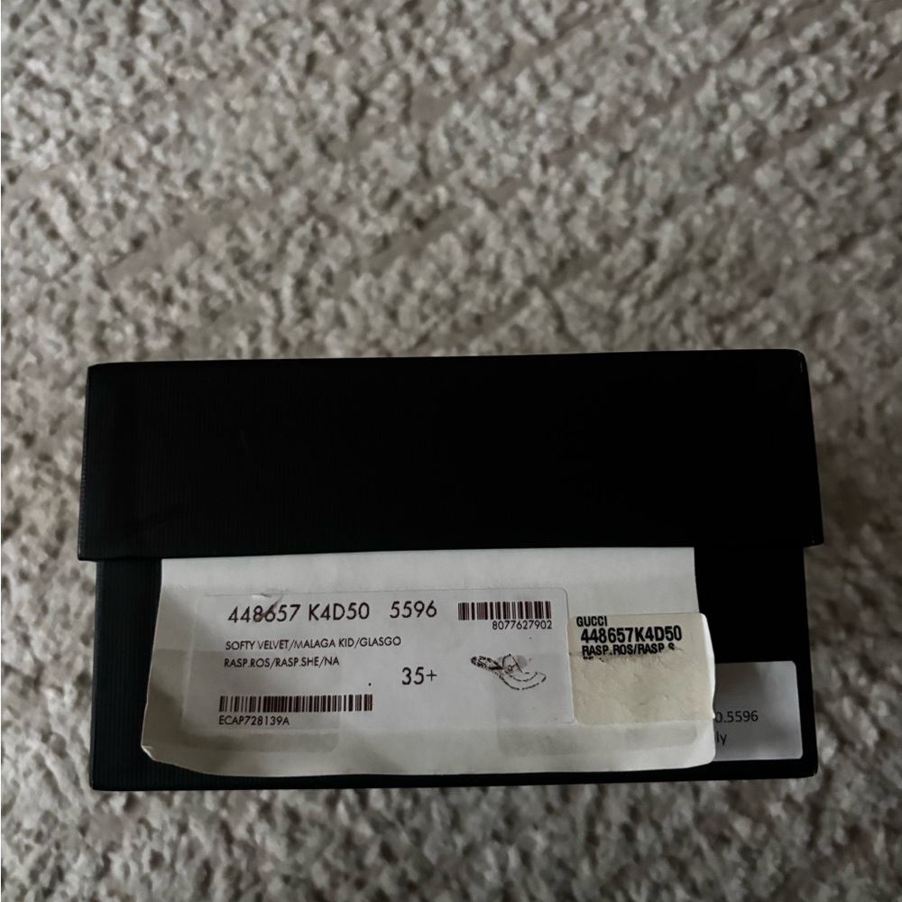 Gucci Fuchsia Princetown Velvet Loafers with Fur Trim - Picture 8 of 8